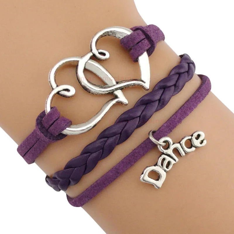 Браслеты с подвесками в виде скрипичного ключа для танцев|love charm bracelet|charm braceletbracelet