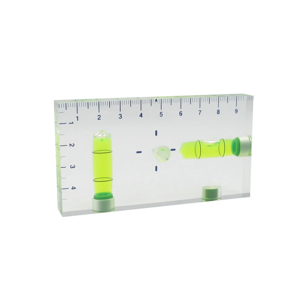

QASE High Transparent magnetic Level Bubble Mini Spirit level with Three strong magnetic magnets
