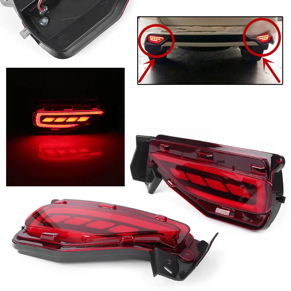 Car LED Rear Bumper Lamps Fog Brake Tail Lights Taillight For Toyota Fortuner 2015 2016 2017 Car LED Rear Bumper Lamps Fog Brake Tail Lights Taillight For Toyota Fortuner 2015 2016 2017