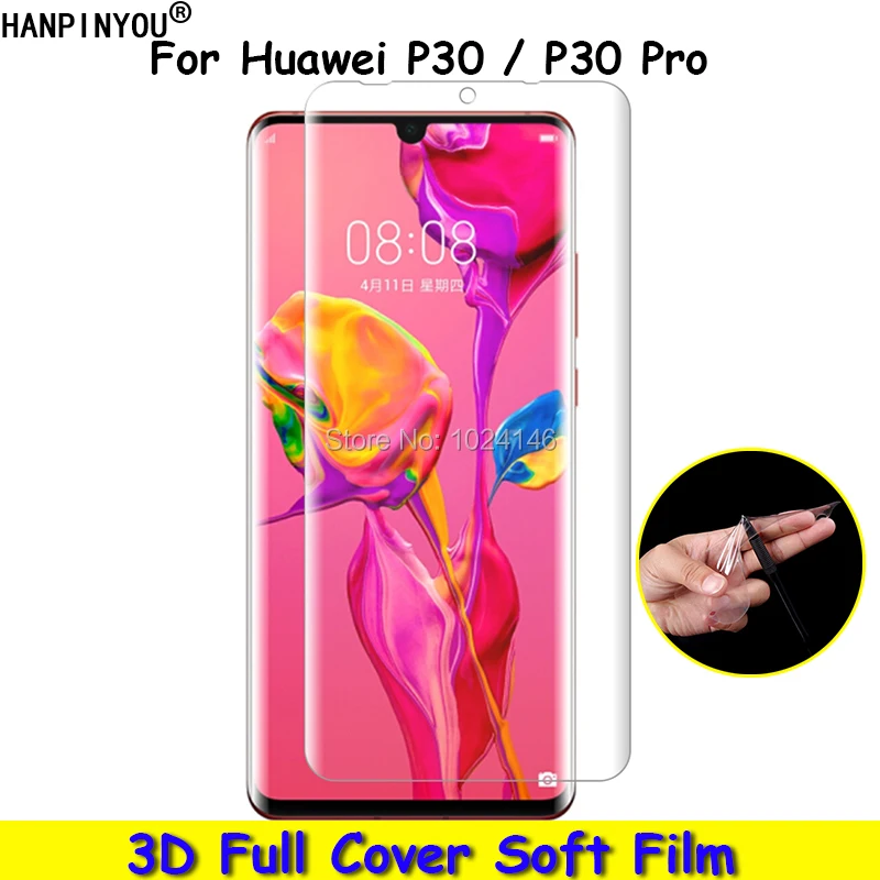

For Huawei P30 6.1" / P30 Pro 6.47" 3D Curved Cambered Full Cover Soft PET Film Screen Protector (Not Tempered Glass)