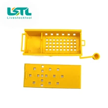 50 шт. пчелиные клетки пчеловодства Apiculture Профессиональный транспорт пластиковые пчелиные клетки коробка для пчелы королева пчелы изоляции