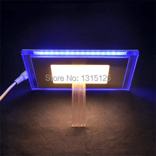 Квадратный светодиодный светильник SMD3528 15 Вт двойной цвет (синий + теплый)