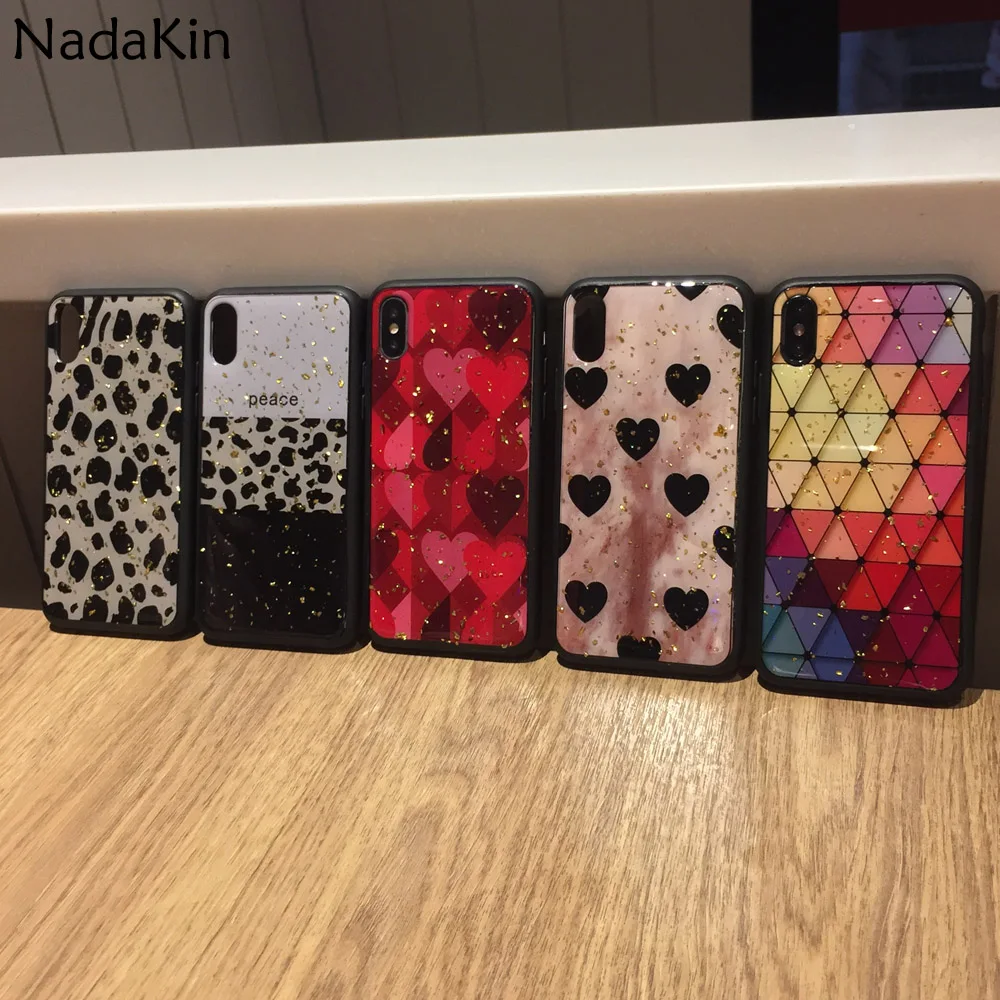 

Painting Fitted Back Phone Case for OPPO R9 R9S R11 R11S Plus R15 R17 Pro R15X K1 Soft Silicone TPU Cover With Painted Gold Foil