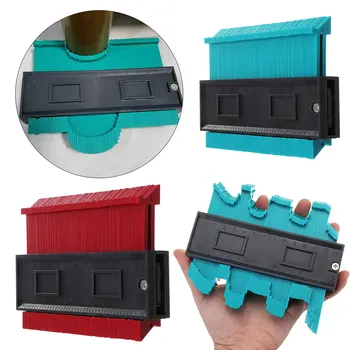 

5inch Contour Profile Gauge Tiling Laminate Tiles Edge Shaping Wood Measure Ruler ABS Contour Gauge Duplicator