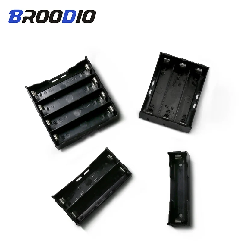 

18650 Battery Holder 1x 2x 3x 4x Storage Box Case 1 2 3 4 Slot Way DIY Batteries Clip Plastic Lithium Battery Power Socket