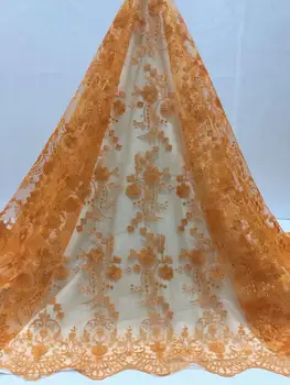 

African Lace Fabric 2019 Embroidered Nigerian Laces Fabric Bridal High Quality French Tulle Lace Fabric For Wedding Party Dress
