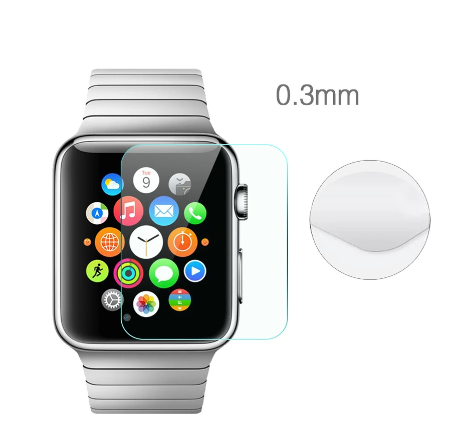 Wangcangli 3 шт./партия для Apple iWatch защита экрана стекло твердость 9 H царапины Watch