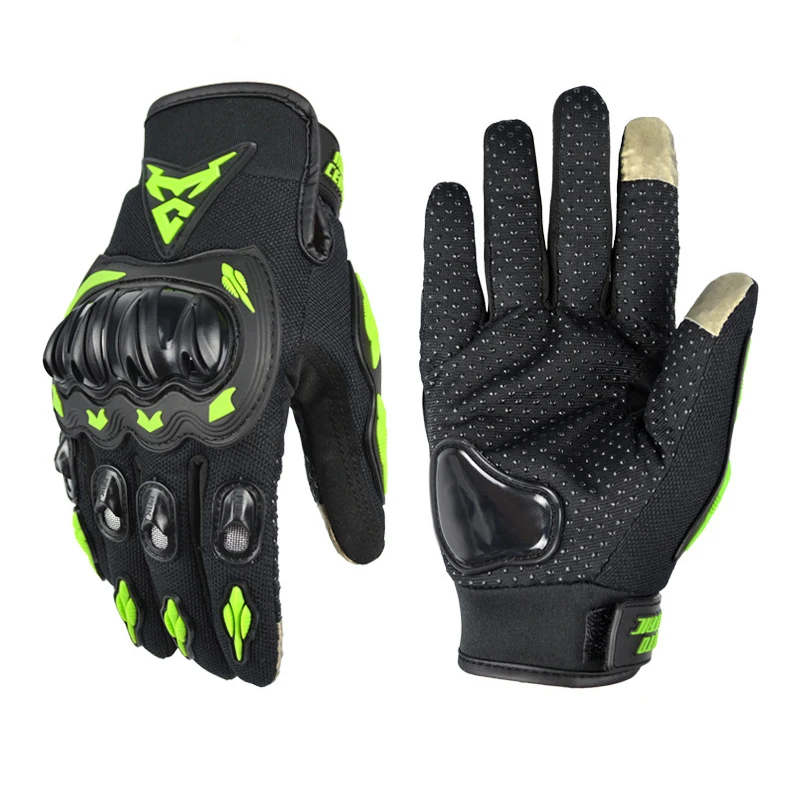 Мотоциклетные Перчатки Guantes Moto rbike rcycle Racing riding Перчатки для мотоциклистов Перчатки для мотокросса - Цвет: Зеленый