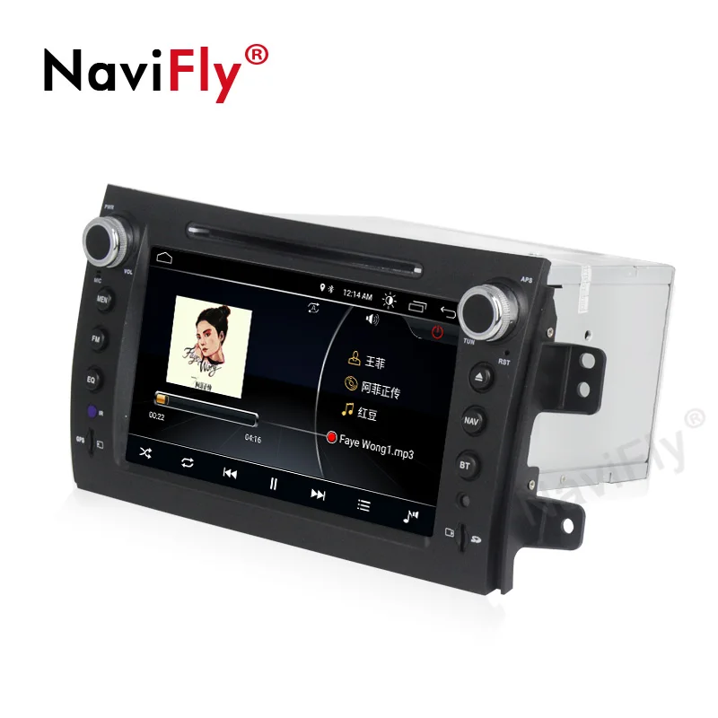 Discount NaviFly 2 Din Andriod 8.1 car multimedia player for Suzuki sx4 2006 2007 2008 2009 2010 2011 2012 gps radio with WIFI BT RDS 5