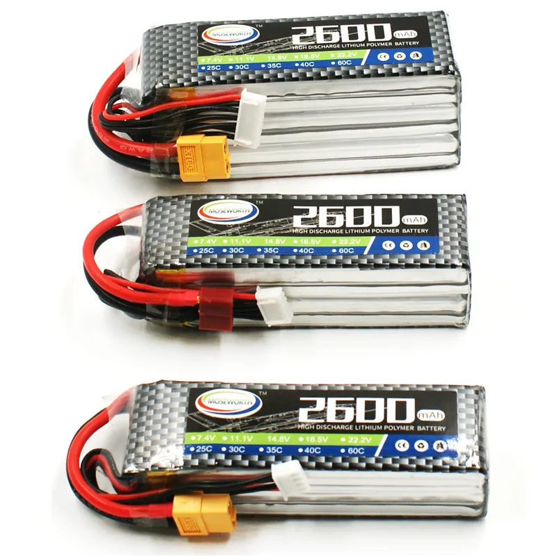 Аккумулятор Lipo 4S 14 8 в 2600 мАч 40C для радиоуправляемого вертолета квадрокоптера