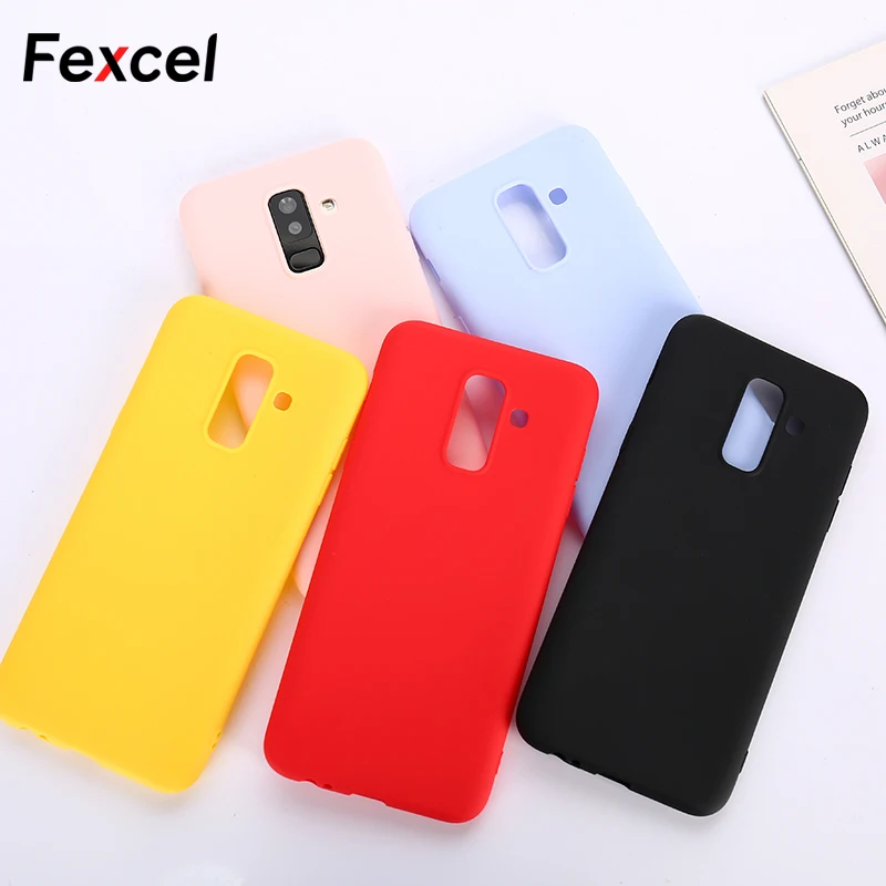 

Fexcel Soft TPU Candy Case For Samsung Galaxy J3 J5 J7 2016 J4 J6 2018 A3 A5 A7 2017 S6 S7 Edge A6 A8 S8 S9 Plus Note 8 9 Cover