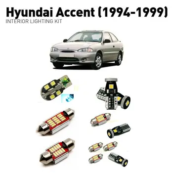 

Led interior lights For Hyundai accent 1994-1999 5pc Led Lights For Cars lighting kit automotive bulbs Canbus