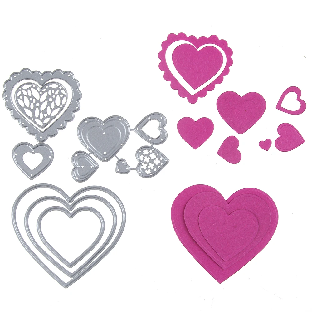 

2017 New Carbon Steel Frame Cutting Dies DIY Scrapbooking Photo Diary Decorative Embossing Love Model For Festival New 2019