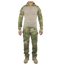 CQC Gen2 Тактические Airsoft Военная армейская Uniform BDU рубашки и брюки комплект камуфляж Открытый Пейнтбол Охота A-TACS FG