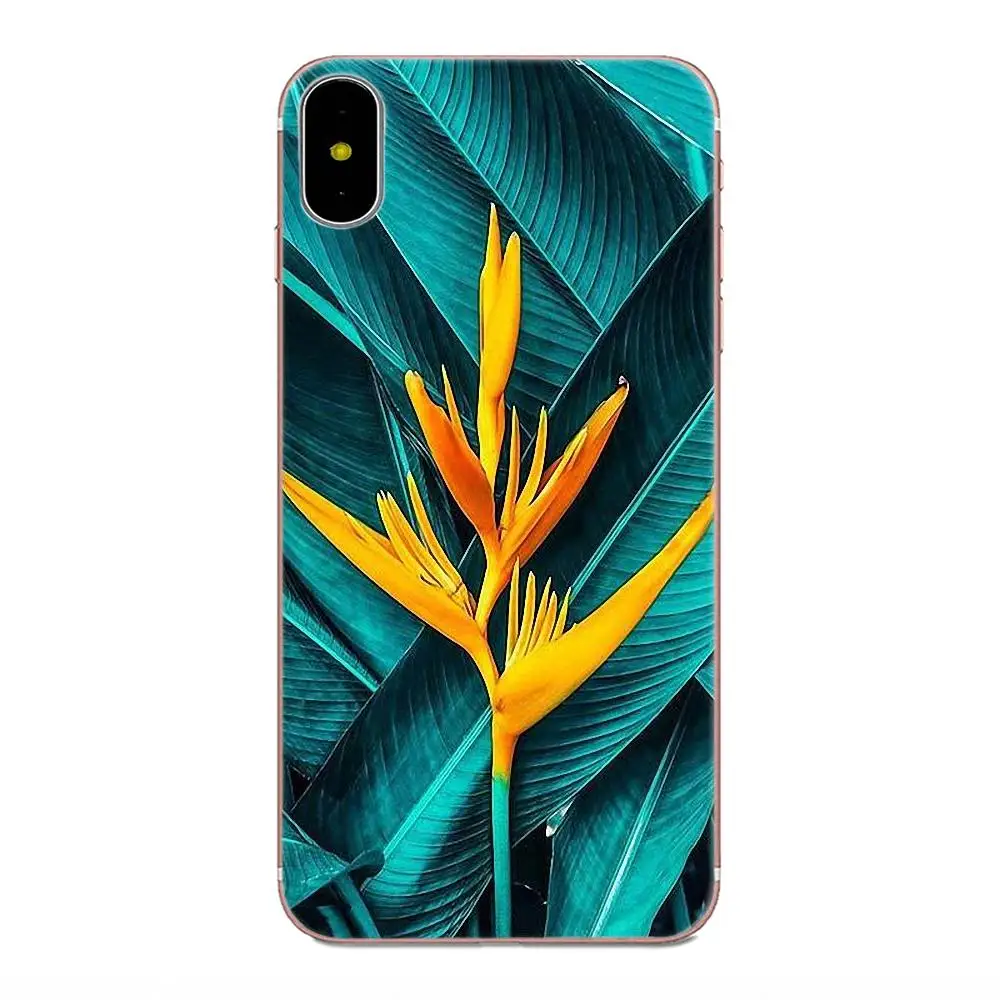 Пальмы деревья цветок мягкий с рисунком из ТПУ телефон для Galaxy J1 J2 J3 J330 J4 J5 J6 J7 J730 J8