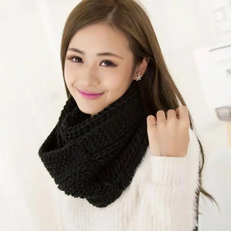 Knitted Scarf Hot Sale The New Autumn And Winter Scarves Can Be Around