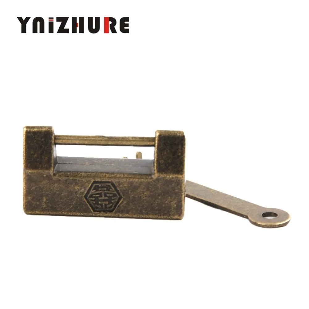 

10PCS Alloy Antique Bronze Chinese Old Decorative Lock Jewelry Chest Box Lock Padlock for Wooden Wood Suitcase Drawer Cabinet
