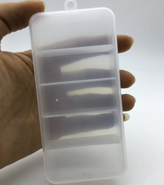 

Fishing Lure Baits Tackle Box Transparent Plastic Case 5 Compartment for treble hook crank13*6.5*2.5cm