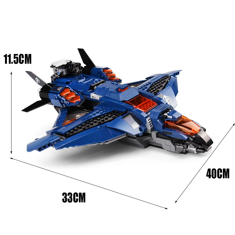 

Super Heroes 07122 The Avengerss Ultimate Quinjet Set compatible with 76126 Building Blocks Bricks Assembly Kids Toys Gifts