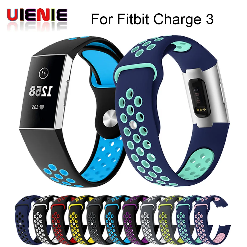 

Sport silicone strap For Fitbit Charge 3 Bracelet Soft Wrist belt watch strap For Fitbit Charge 3 Band Replacement Accessories