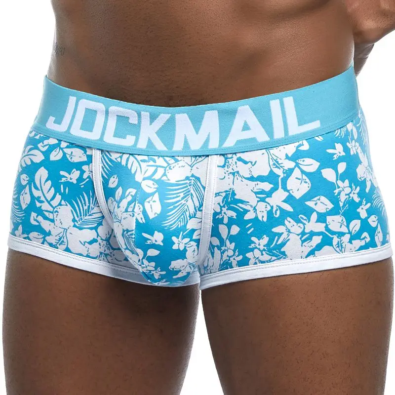 JOCKMAIL, Новое сексуальное нижнее белье для мужчин, милый мультяшный принт, мужские боксеры, удобные трусики, мягкие дышащие мужские трусы - Цвет: 17