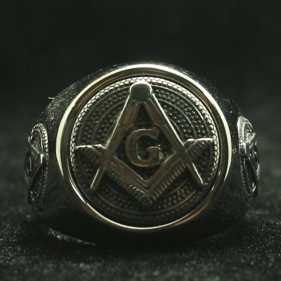 316L нержавеющая сталь крутое серебро новейший 3 логотипа Freemasons персональный