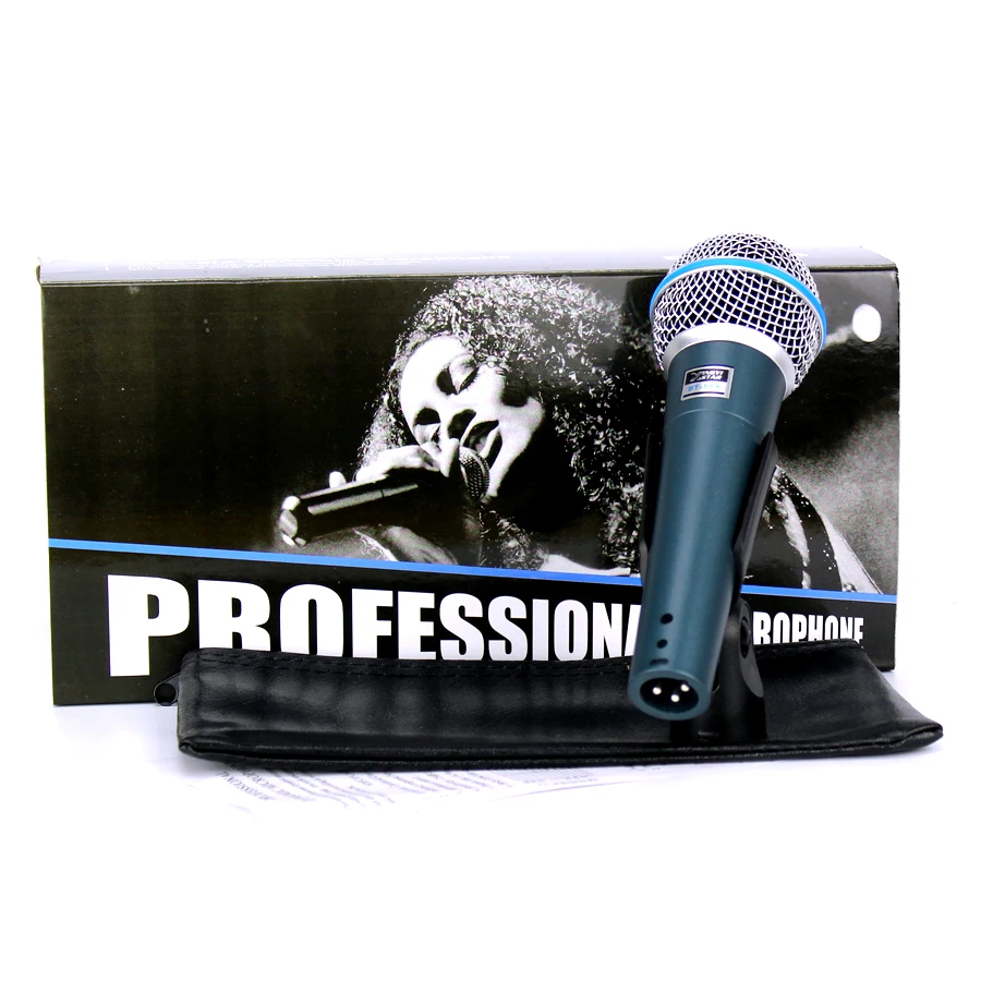BT-58A профессиональный ручной микрофон кардиоидный вокальный динамический проводной микрофон для BETA 58A Studio KTV Караоке микшер система микрофона
