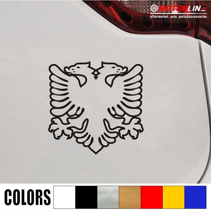 

Albania Double headed Eagle Decal Sticker Albanian Car Vinyl die cut no bkgrd c