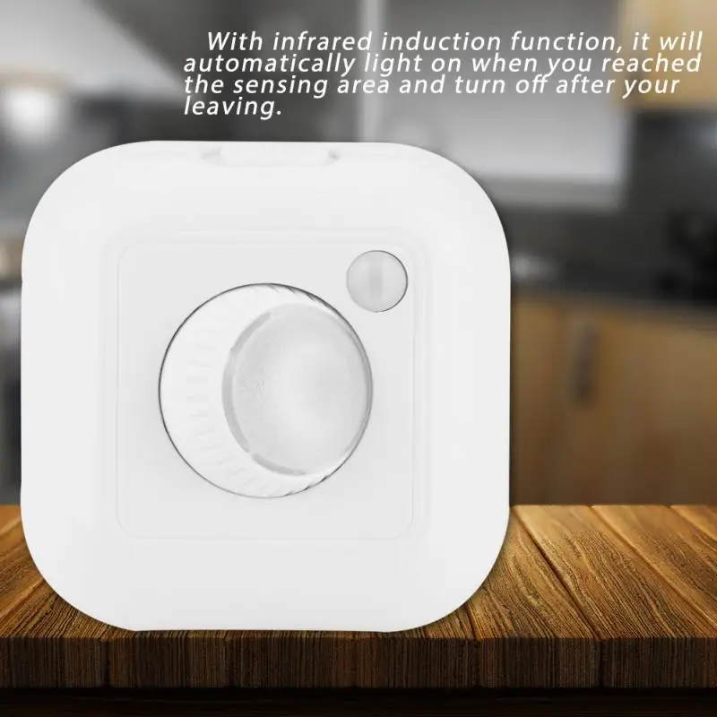 

Battery LED Motion Sensor Night Light Closet Cabinet Night Lamp Kitchen Bedroom Wardrobe Cupboard Night Lamp Lights