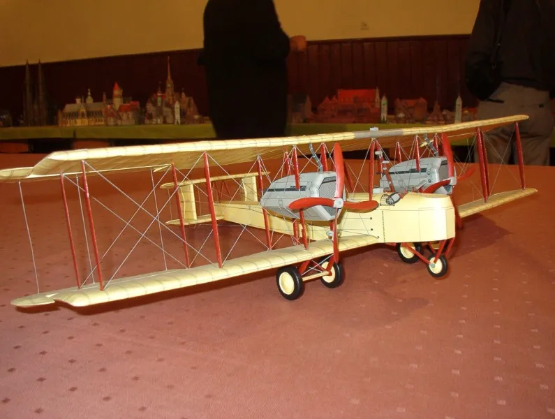 Бумажная модель сделай сам британский бомбардировщик Vickers vimy'' WW I Boy