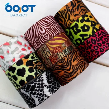 

OOOT BAORJCT 174111,22mm Zebra, leopard Printed grosgrain ribbon,DIY handmade,Wedding decoration materials, Valentine's Day