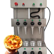 Pizza-Cone-Machine Forming-Making-Maker-Machine Commercial Rotary with Display-Case High-Power