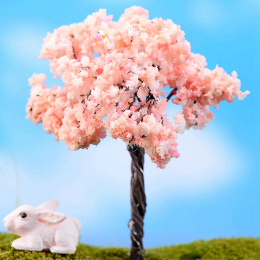 

1 Pcs Micro Landscape Bonsai Plant Mini Tree Iron wire Terrarium Figurines Garden Miniature Resin Craft Home Garden Supply