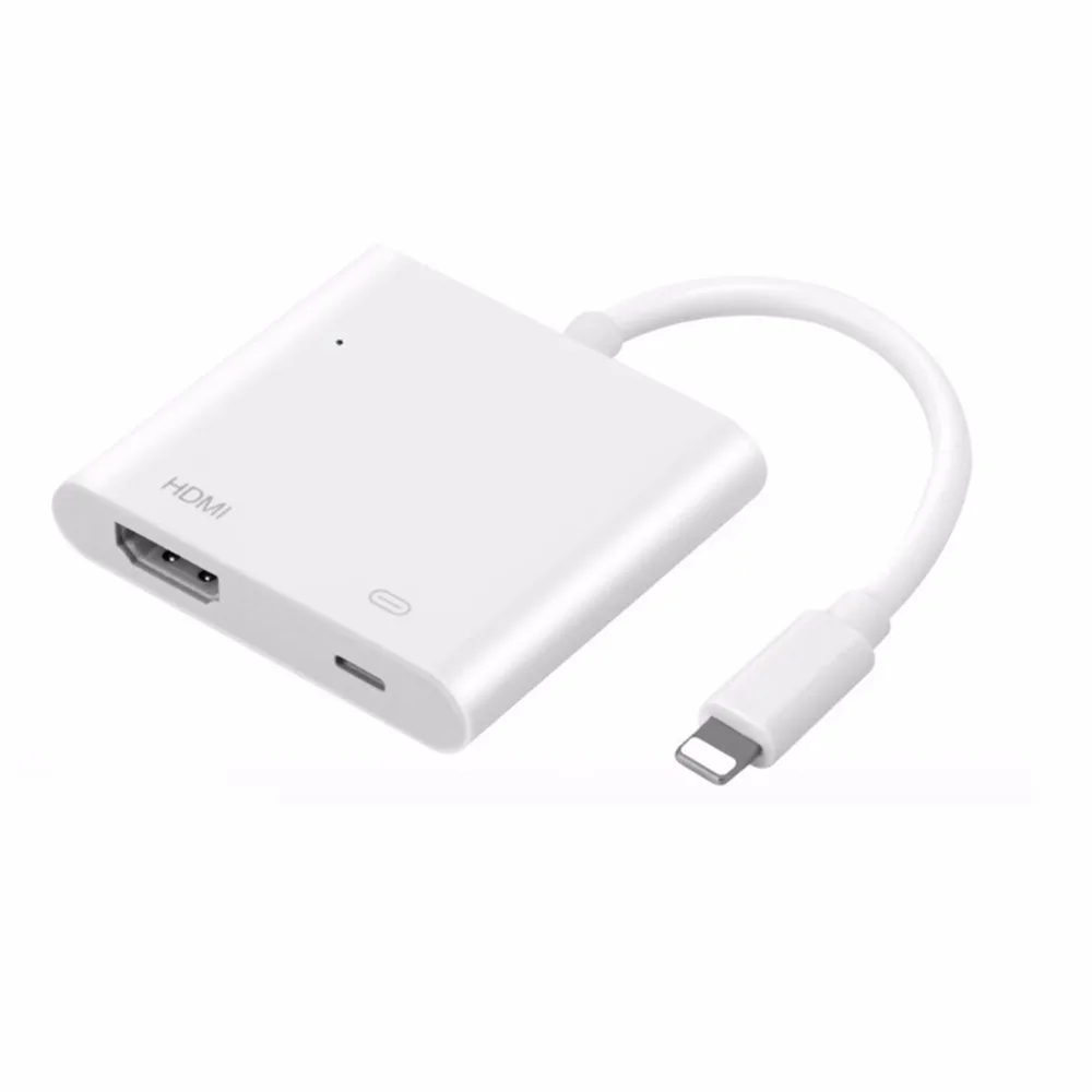 Освещение к HDMI цифровой av-адаптер кабель для iPhone Lightning к HD ТВ аудио видео HD ТВ конвертер для iPhone X 6S для iPad iPod