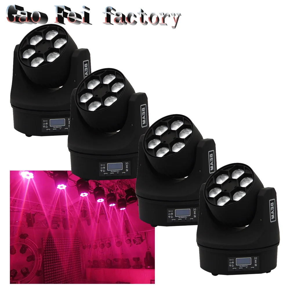 

moving head led 6x15w 4in1 RGBW Led light Moving Head beam Light Professional Stage DJ lights (4pcs/lot)