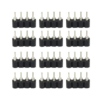 

100Pcs 10mm 4-Pin 4Pins Male to Female RGB Connector, 4 Pin Black Color Needle Insert for 3528 /5050 RGB LED Strips