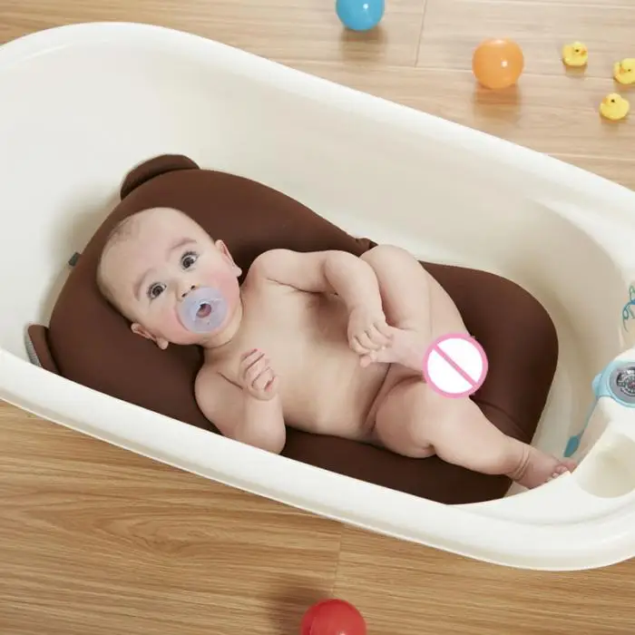 Купальный плавающий коврик для купания младенцев из мультфильма, мягкая Нескользящая подушка для купания, надувной матрас для ванны для