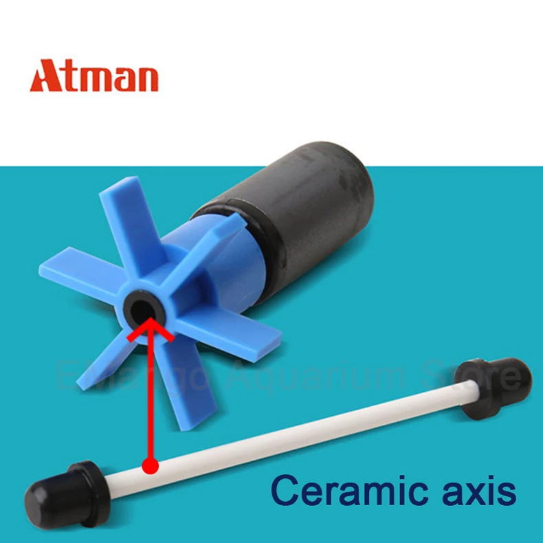 ATMAN 1 piece water pump rotor ceramic shaft core diameter 2.5mm/3mm/3.5mm/4mm/4.5mm/5mm/6mm submersible pump accessories 2