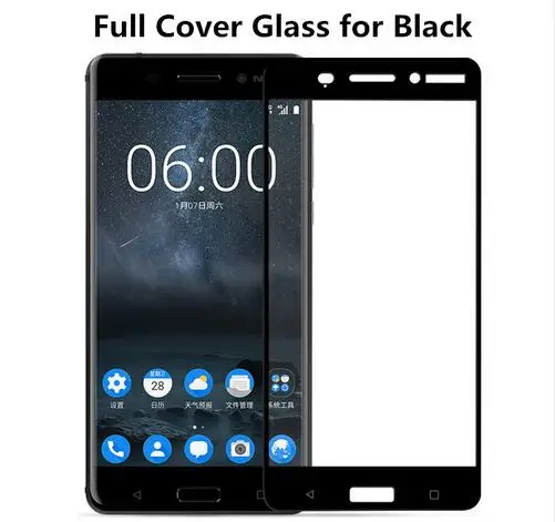 Закаленное стекло для Nokia 6 5 3 / Nokia6 2018 2nd с полным покрытием защита экрана защитная