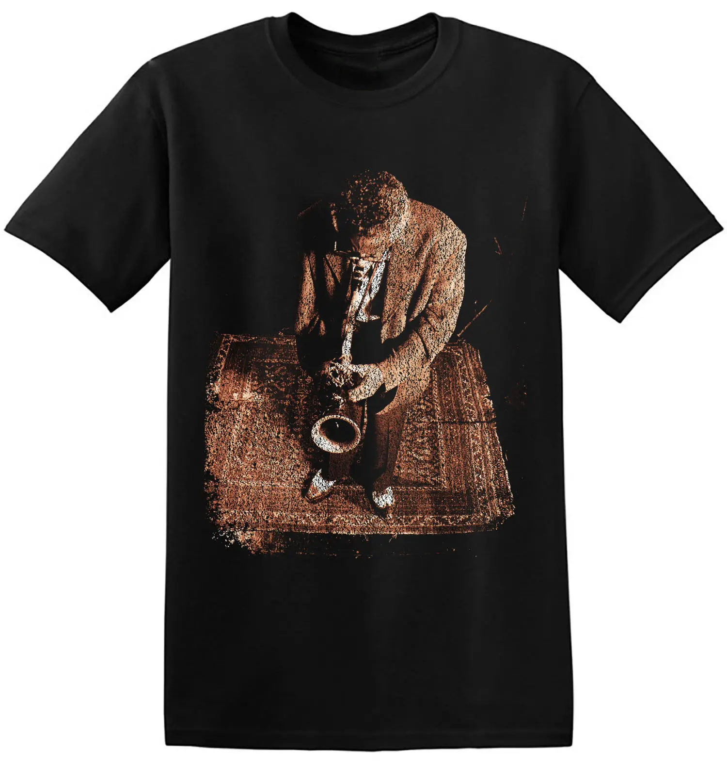 T-shirt Jazz Musician Music S M L XL 3XL Cool Graphic Print Band Tee 4-A-104 O-Neck Hipster T shirts |