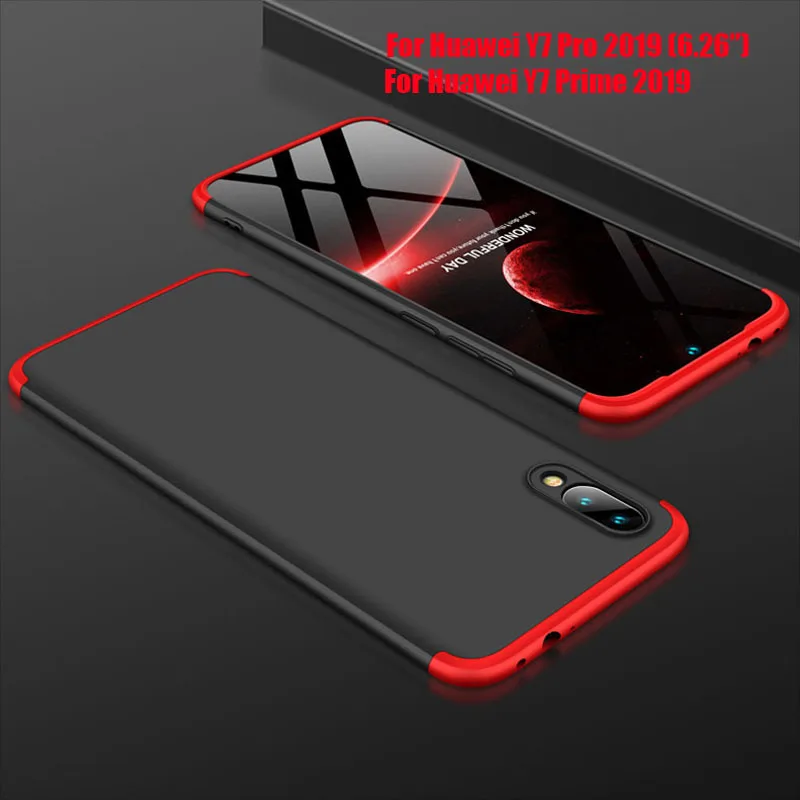 Чехол для Huawei Y7 Prime 2019 роскошный черный чехол Pro телефона с жесткой защитой Y7Pro