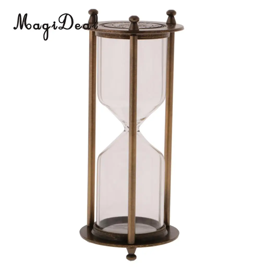 MagiDeal Portable Clear Sand Hour Glass Egg Kitchen Timer Shelf Display Kitchen Cooking Timer Kids Teeth Brushing Clock