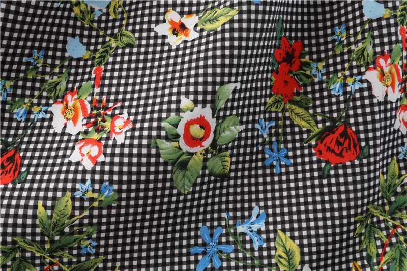 Kostlich 2018 Summer Hepburn Vintage Dress V-Neck Floral Print Dresses Women Big Swing Dress Plus Size S-2XL With Sashes Bow (19)
