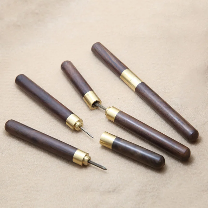 

3/4/5/6mm Leathercraft Stitching Sewing Awl DIY Tool for Sewing Leather Diamond Point TT-best