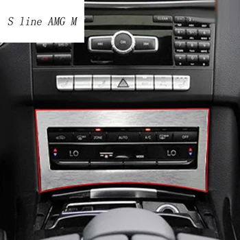 

For Mercedes Benz E class W212 Interior Trim Air conditioning CD control button panel decoration Cover Car styling accessories