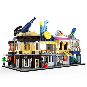 

Street View Series Architecture Building Blocks Bricks with Original Box Toys Educational Girls Gifts for Kids