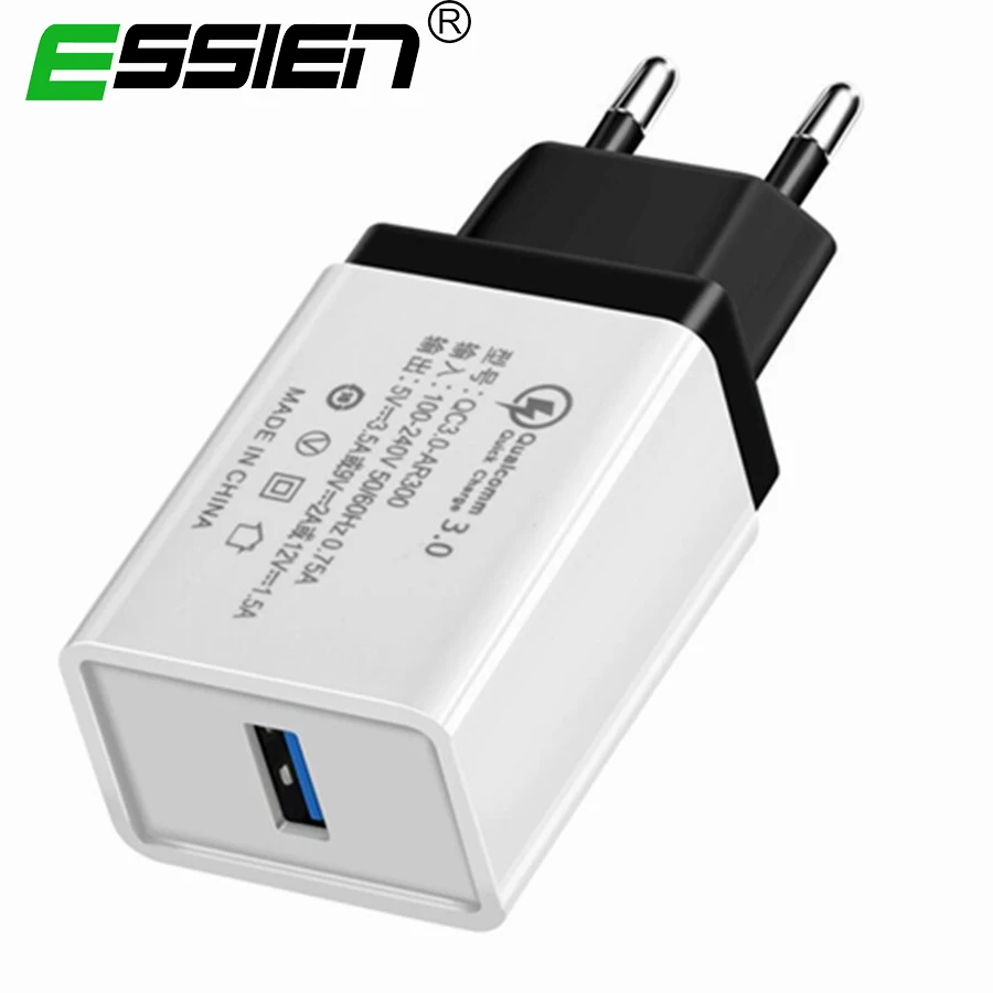 سريع تهمة 3.0 2.0 USB الاتحاد الأوروبي التوصيل شاحن السفر ستريت 5 V 3.5A سريع محول للشحن لسامسونج Xiaomi أقراص المحمول الهاتف شاحن