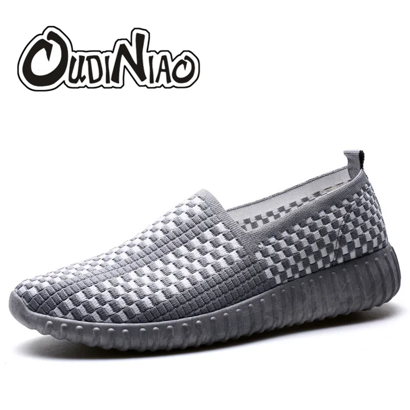 OUDINIAO Casual Shoes Men 2018 White Mens Shoes Casual Slip On Hot Sale Nylon Light Men Shoes ...