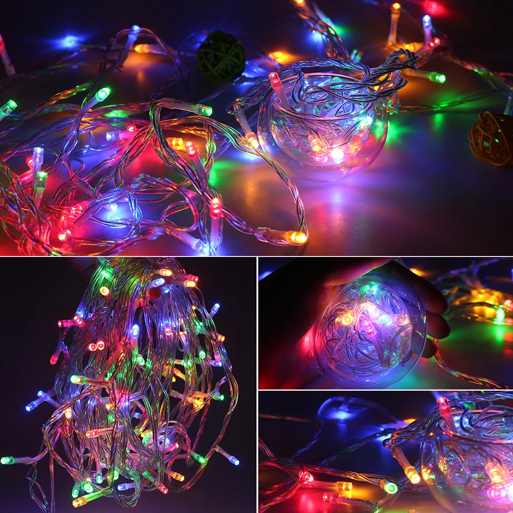 10M 100leds String Garland Christmas Tree Fairy Light Waterproof DC 12V Indoor outdoor light Wedding Party Holiday Lights 10M 100leds String Garland Christmas Tree Fairy Light Waterproof DC 12V Indoor outdoor light Wedding Party Holiday Lights