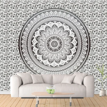 

Large Tapestry Wall Hanging Mandala Indian Tapestry Bohemian Beach Towel Polyester Thin Blanket Yoga Shawl Mat Home Living Decor